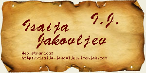 Isaija Jakovljev vizit kartica